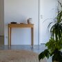 Office furniture and storage - FRONT – Minimalist Sideboard in Oak Wood 80x40 - MOR
