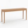 Office furniture and storage - FRONT – Minimalist Sideboard in Oak Wood 160x40 - MOR