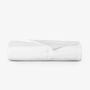 Linge de lit - Drap plat en satin, 150x260 cm, blanc - DILIOS