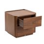Night tables - Walnut bedside table with lighting - ANGEL CERDÁ