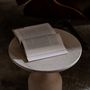 Coffee tables - PESO– Minimalist Round Side Table in Limestone, Medium - MOR