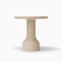 Coffee tables - PESO– Minimalist Round Side Table in Limestone, Large - MOR