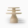Coffee tables - PESO– Minimalist Round Side Table in Limestone, Large - MOR