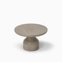 Coffee tables - PESO– Minimalist Round Side Table in Limestone, Small - MOR