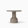 Coffee tables - PESO– Minimalist Round Side Table in Limestone, Medium - MOR