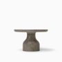 Coffee tables - PESO– Minimalist Round Side Table in Limestone, Small - MOR