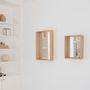 Mirrors - CAMPO – Minimalist Wall Mirror in Ash Wood, Small - MOR