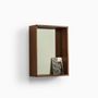 Mirrors - CAMPO – Minimalist Wall Mirror in Walnut Wood, Small - MOR