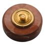 Outdoor decorative accessories - D70 Marble Doorbell with brass collar - LA FÉE SONNETTE