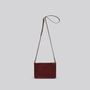 Bags and totes - Sparrow - Small leather crossbody bag in Grainy Merlot - MIMI BERRY