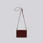 Bags and totes - Sparrow - Small leather crossbody bag in Grainy Merlot - MIMI BERRY