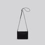 Sacs et cabas - Sparrow - Petit sac à bandoulière en cuir noir grainé - MIMI BERRY