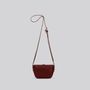 Bags and totes - Wren - Mini leather crossbody bag in Grainy Merlot - MIMI BERRY