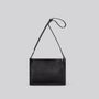 Bags and totes - Kite - Medium Leather Crossbody Bag in Grainy Black - MIMI BERRY