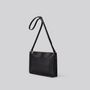 Bags and totes - Kite - Medium Leather Crossbody Bag in Grainy Black - MIMI BERRY