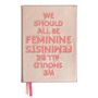 Stationery - Notebook with embroidered quote - BIEN MOVES