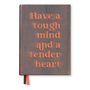 Stationery - Notebook with embroidered quote - BIEN MOVES