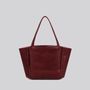 Bags and totes - Gala - Shoulder or handheld slouchy tote bag in Grainy Merlot - MIMI BERRY