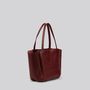 Bags and totes - Gala - Shoulder or handheld slouchy tote bag in Grainy Merlot - MIMI BERRY