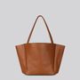 Bags and totes - Gala - Shoulder or handheld tote bag in Grainy Tan - MIMI BERRY