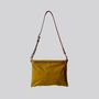 Bags and totes - New Musette - Waxed Cotton Crossbody bag in Mustard - MIMI BERRY