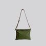 Bags and totes - New Musette - Waxed Cotton Crossbody bag in Light Green - MIMI BERRY