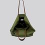 Bags and totes - Jenny Tote - Waxed Cotton Large Tote Bag in Light Green - MIMI BERRY