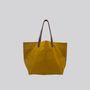 Bags and totes - Jenny Tote - Waxed Cotton Large Tote Bag in Light Green - MIMI BERRY