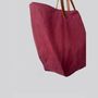 Bags and totes - Jenny Tote - Waxed Cotton Large Tote Bag in Burgundy - MIMI BERRY