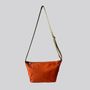Bags and totes - A5 - Cotton Canvas Crossbody Bag in Orange - MIMI BERRY