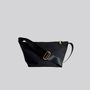 Bags and totes - A5 - Cotton Canvas Crossbody Bag in Black - MIMI BERRY