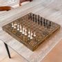 Gifts - Chess & Backgammon Set - Mosaic - MAISON ROSHI - LUXURY ENTERTAINMENT CABINETS
