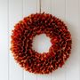 Decorative objects - Sparkly Orange Autumnal Wooden Wreath - WE LOVE SEASONS