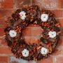 Decorative objects - Wooden Brown and Orange Pumpkin Wreath - WE LOVE SEASONS