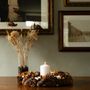 Decorative objects - Wooden Brown and Orange Pumpkin Wreath - WE LOVE SEASONS