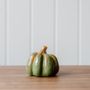 Decorative objects - Green Stoneware Pumpkin - WE LOVE SEASONS