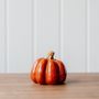 Decorative objects - Small Burnt Orange Stoneware Pumpkin - WE LOVE SEASONS