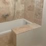 Crockery - Travertine Mix Coping Stone - 61 cm x 33 cm, 3 cm, Rounded - LIGERIO