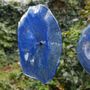Floral decoration - Glass flower in transparent, dark blue, light blue - CARNEOL GLASS
