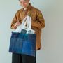 Bags and totes - AIZOME bag "BORO" - POINTS,LIGNES ET PLANS