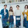 Aprons - Japanese Apron "Maekake" - POINTS,LIGNES ET PLANS