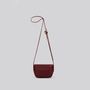 Bags and totes - Betty - Mini crossbody Leather bag in Grainy Merlot - MIMI BERRY