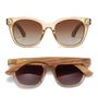 Apparel - LILA GRACE CHAMPAGNE l Brown Gradient Lens l Walnut Arms - SOEK SUSTAINABLE WOOD & PLANT BASED EYEWEAR