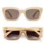 Glasses - ZAHRA NUDE l Brown Gradient Lens l White Maple Arms - SOEK SUSTAINABLE EYEWEAR