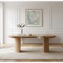 Dining Tables - PRADO set with extendable dining table 110 to 210 cm + 4 chairs - BOBOCHIC PARIS