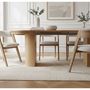 Dining Tables - PRADO set with extendable dining table 110 to 210 cm + 4 chairs - BOBOCHIC PARIS