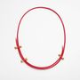 Leather goods - Polyline Necklace - C.KARAKALPAKI