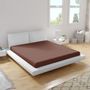 Linge de lit - Drap plat Ranforce, 240 x 260 cm, marron - DILIOS