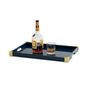Trays - ANDELA - Lacquer tray with brass corners - MAI HOME DECOR