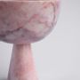 Platter and bowls - PINK MARBLE PEDESTAL BOWL XL - KIWANO CONCEPT